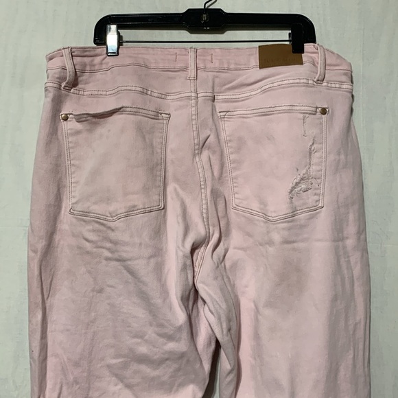 Judy Blue Always Be My Baby Pink Flare Jeans - Picture 6 of 9